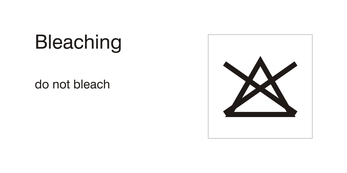 Care symbols, bleaching do not bleach Clip Art Image ClipSafari