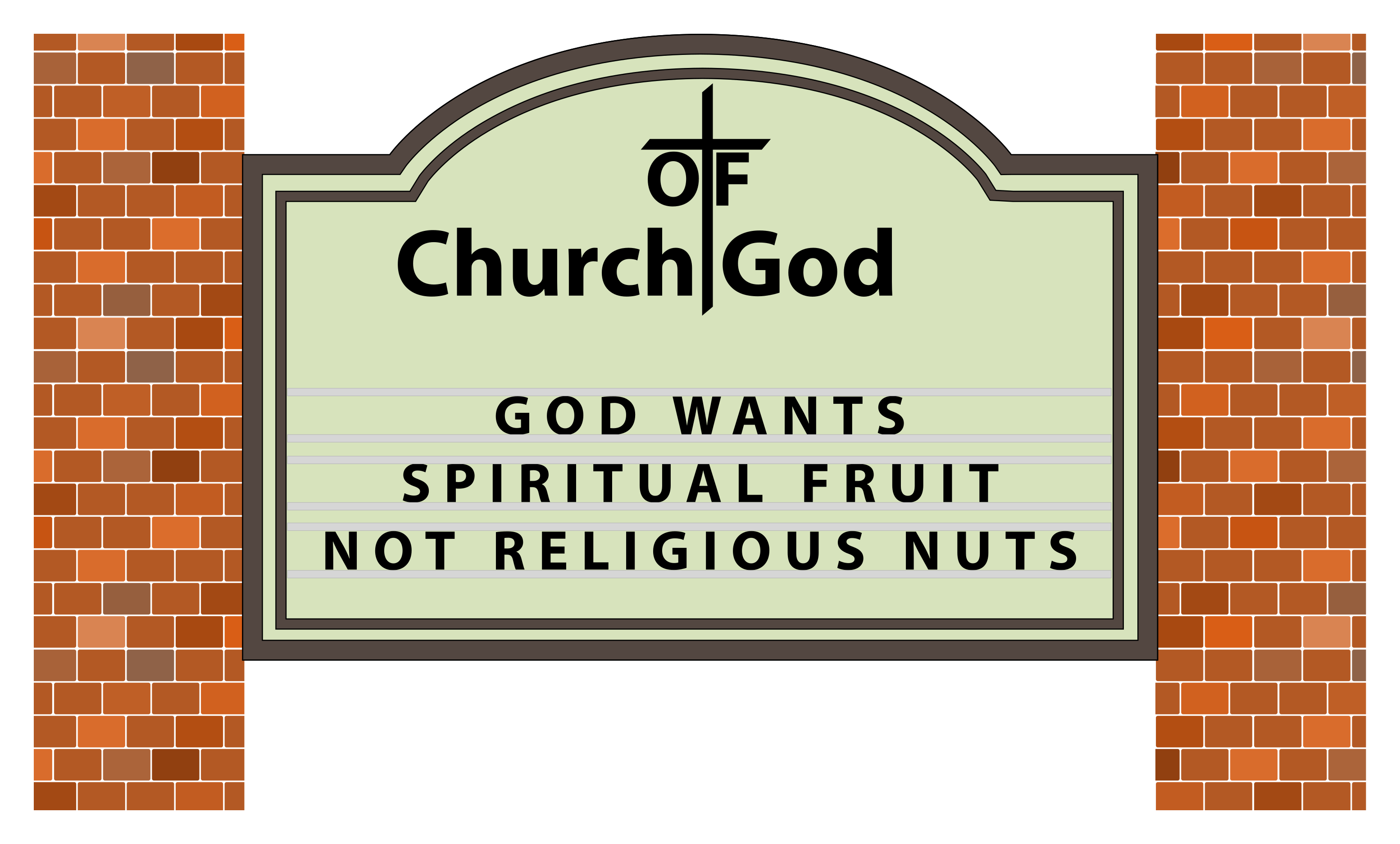 God sign. Religious signs. Gos want Spiritual frut not religious Nuts.