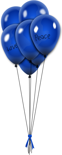 Blue Balloons Clip Art Image - ClipSafari