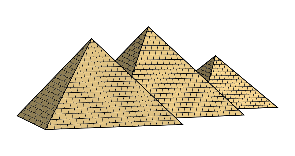 Пирамида хеопса картинка черно белая