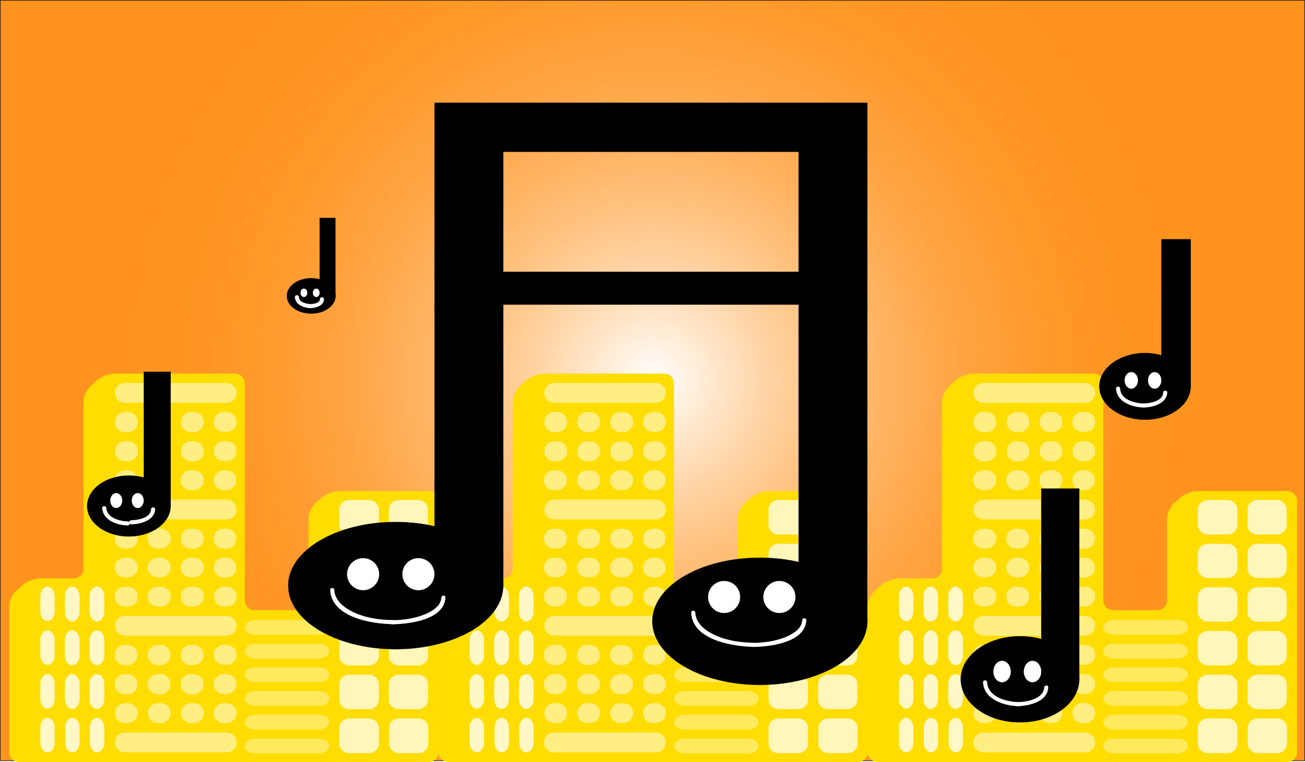 Happy Music Notes Clip Art Image - ClipSafari