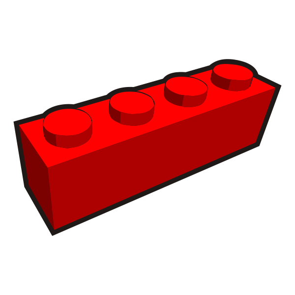 Red Lego Brick Clip Art Image Clipsafari