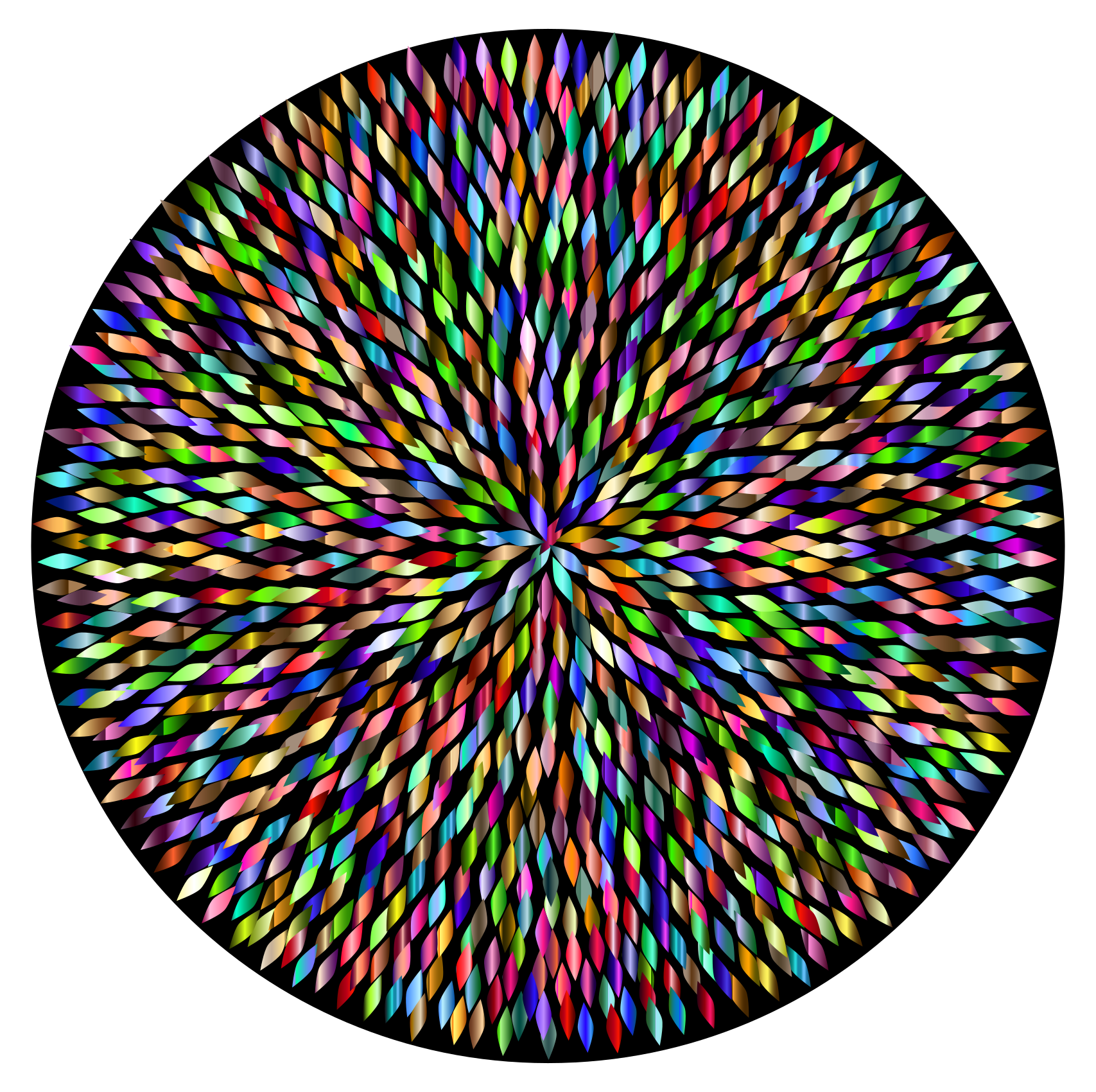 Abstract Petals Circle Clip Art Image ClipSafari