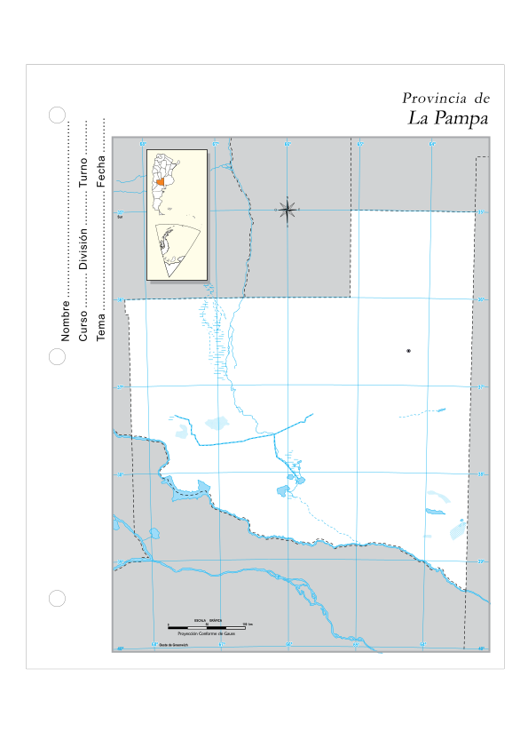 Map of La Pampa Clip Art Image - ClipSafari