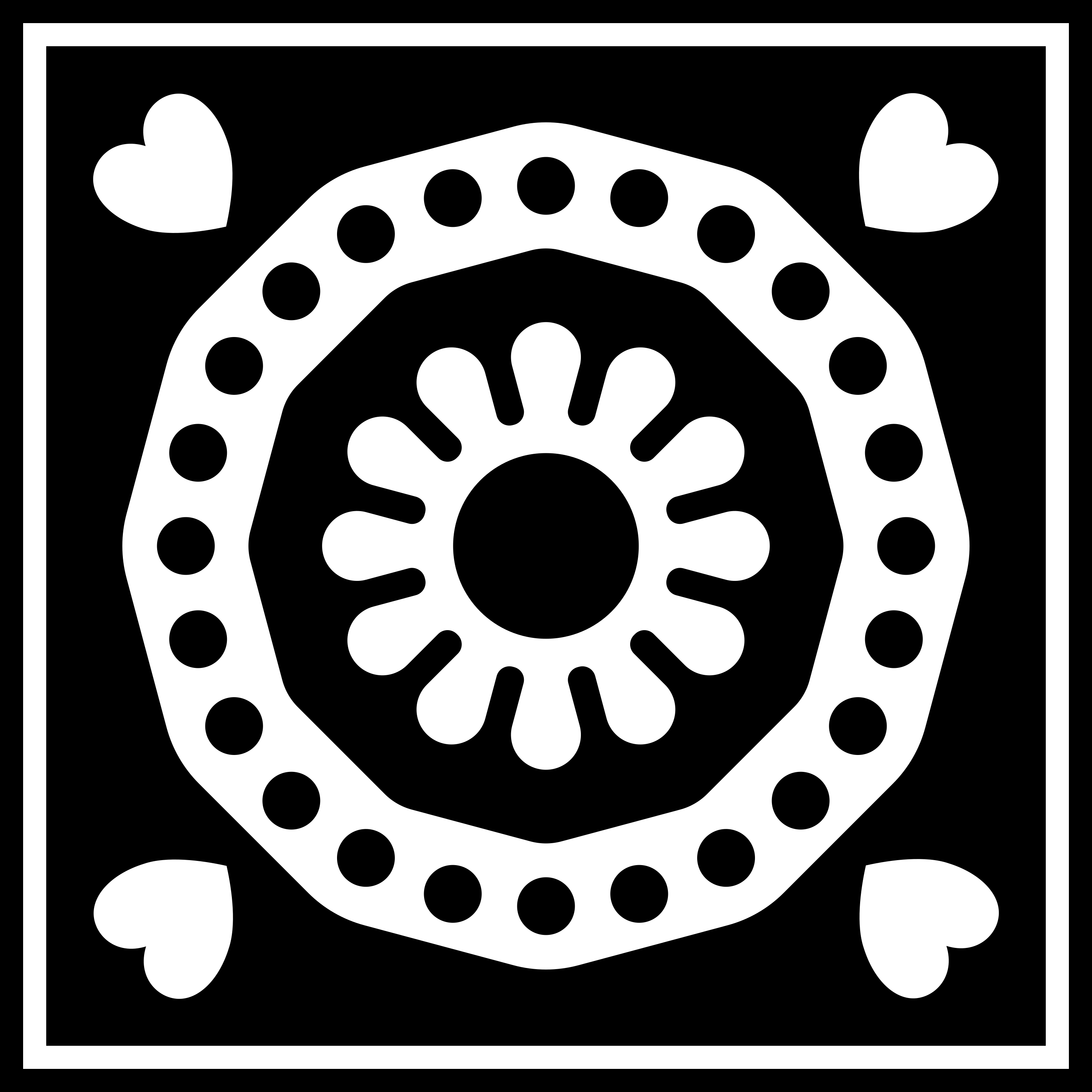 Black And White Square Design Clip Art Image - ClipSafari